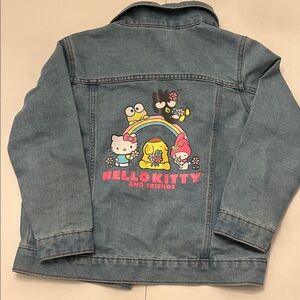 Sanrio Denim Jacket with Hello Kitty and Friends